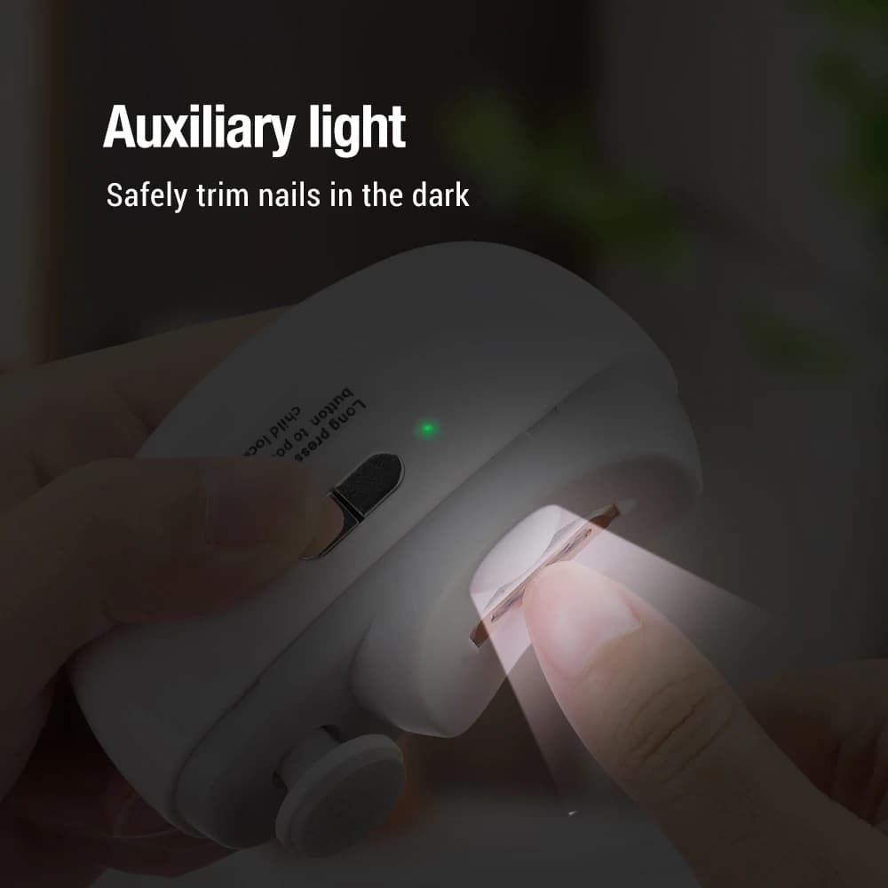 Automatic Electric Nail Clipper for Baby and Adult Grinding and Polishing Nail Trimming Safety Manicure Tools Rechargeable