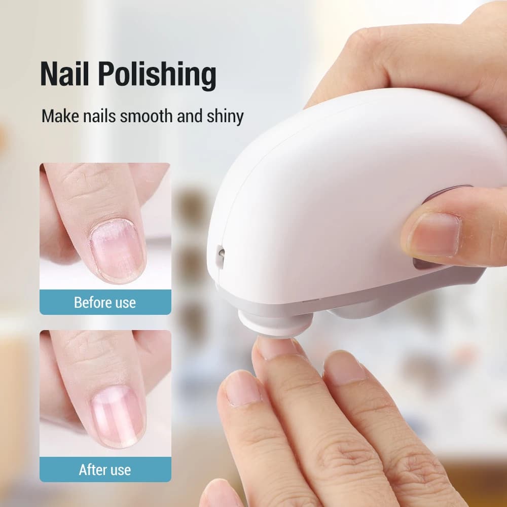 Automatic Electric Nail Clipper for Baby and Adult Grinding and Polishing Nail Trimming Safety Manicure Tools Rechargeable